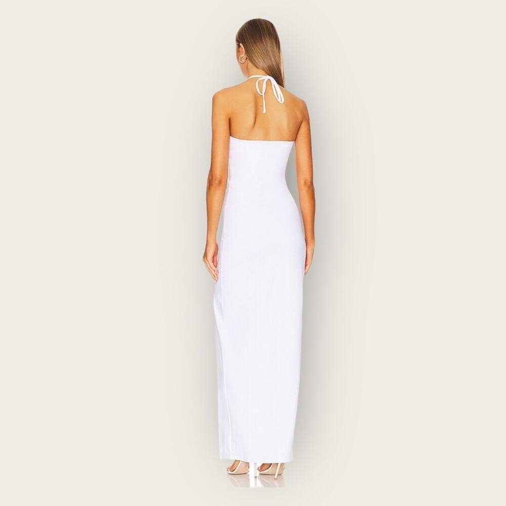 NWT | Susana Monaco | O-Ring Halter Maxi Dress | Sugar | Large - Picture 4 of 12